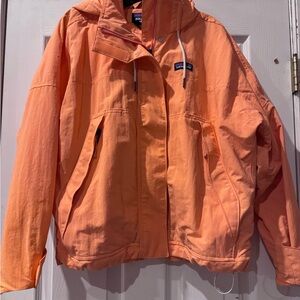 Patagonia Waterproof Orange Shell Jacket
